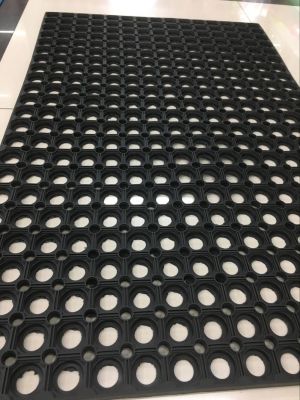 Large size black kitchen non-slip mat PVC foot mat injection molded floor mat non-slip anti-fall mat outdoor mat