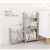 Plastic floor - to - floor multilayer shelving kitchen and bathroom shelving