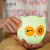 Silicone lamp owl colorful LED night light adorable pet owl patted the light up light feeding light