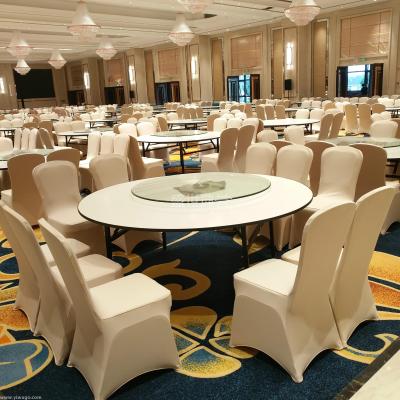 Nanchang hotel banquet hall tablecloth chair cover hotel wedding banquet thickened elastic chair cover custom