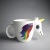 Ceramic unicorn mug color changing cup cartoon 3D unicorn cup unicorn mug color changing cup