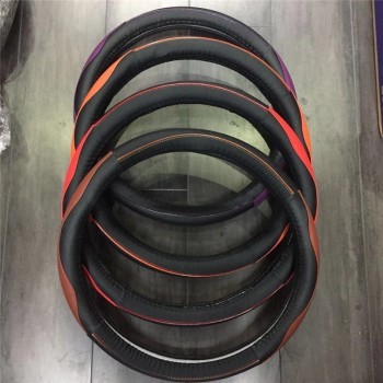 Sports Car Steering Wheel Cover Wear-Resistant Leather Environmental Protection Inner Ring Car Steering Wheel Cover Universal