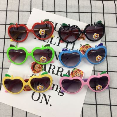 New children's sunglasses cartoon series apple sunglasses color