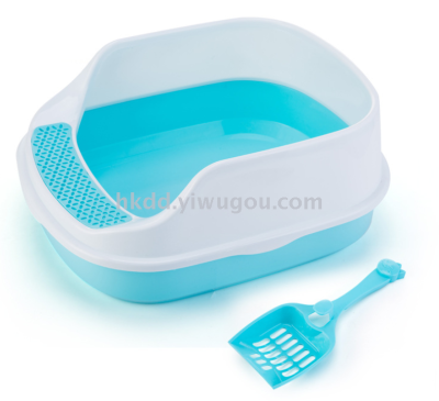 New high - edge semi - enclosed cat litter basin removable sand leakage pedal cat cleaning supplies
