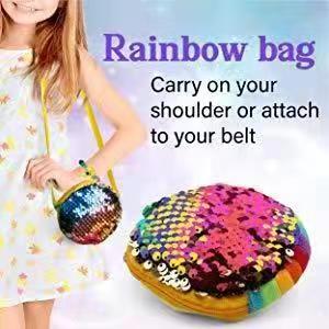 Cross-border special for amazon aliexpress bright small round satchel children's wallet