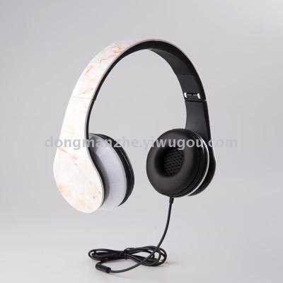 DMZ-815 color - painted headphone with large cartoon pattern