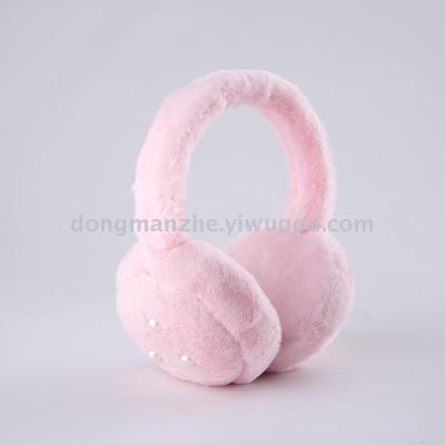 Dmz-112 plush insulated earmuffs pearl earphones