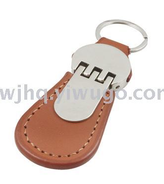 Customized leather key chain PU leather metal key chain