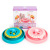 Double-layer color-matching mouse amusement plate with spring 25*21cm cat toy