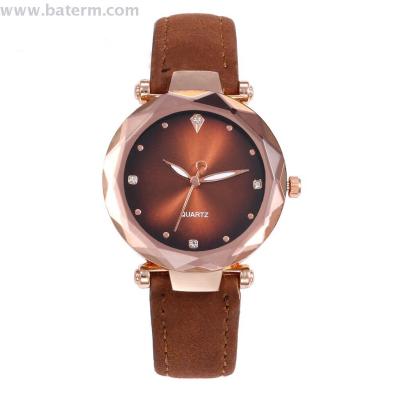 Shake tone hot style fashion hot selling crystal cut with diamond belt ladies watch students watch