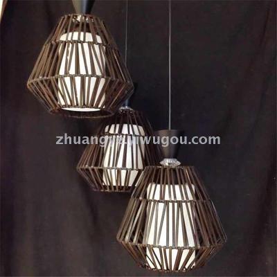 Rattan Pendant Light Ceiling Woven Fixture Wooden Hanging Lights Kitchen Island Lighting Rustic Wicker Farmhouse 42