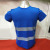 Round collar reflective garment breathable sweat absorbent quick-drying T-shirt highlights reflective strip vest