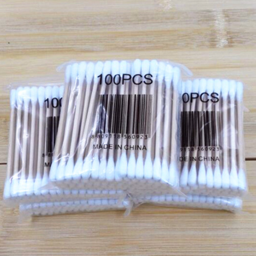 100 only disposable advanced hygiene cotton swab beauty cleaning makeup double ended cotton wwabs wholesale