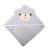 Baby animal shape hooded bath towel 90*90cm small dog bamboo fiber hug is customized