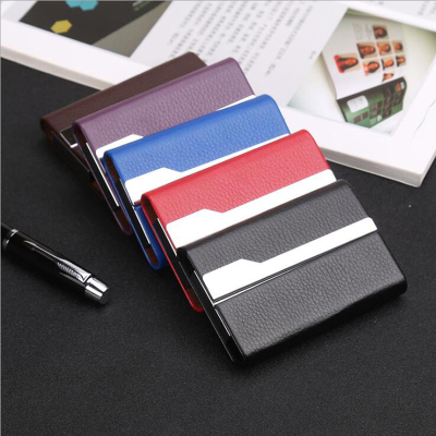 Horizontal style business card box for men and women creative men large capacity office card folder