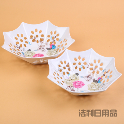 Modern contracted wind fruit fruit bowl European household large sitting room tea table sharp fruit plate snack plate