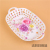 Environmental protection barren amine material fruit plate dense amine tableware fashionable pattern pattern imitation porcelain tableware