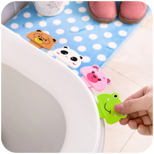 a3-19 creative toilet lid portable device cute cartoon toilet lid lifter uncovering toilet lid without dirty hands
