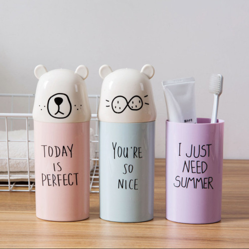 Cartoon Toothbrush Case Travel Portable Tooth-Brushing Cup and Set Box Wash Cup Creative Mouthwash Cup Tooth Mug Manufacturer