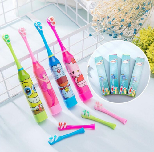 boxed electric toothbrush children‘s sonic cartoon send a toothbrush head factory direct creative gift square