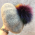 Autumn and Winter Korean Wool Beret Color Raccoon Fur Ball Decoration Painter Cap Ladies Warm Knitted Hat