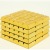 Hot selling PVC bric cup mat/creative home furnishing technology gold bar cup mat high temperature resistant heat