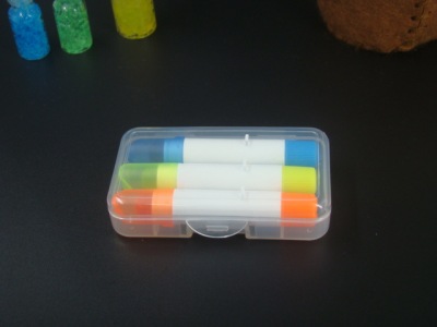 Promotional gift box containing solid fluorescent pen tricolor solid fluorescent pen lipstick solid jelly fluorescent pen