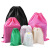 Spot Multi-Color Drawstring Non-Woven Bag Silk Screen Llogo Drawstring Gift Non-Woven Bag Customized Ad Bag