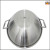 DF27273 stainless steel kitchen utensils hotel supplies double ears round bottom frying pan