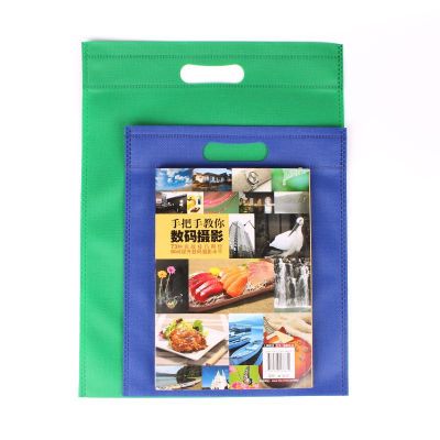 Factory in Stock Wholesale Flat Mouth Non-Woven Bag Flat Mouth Laminating Bag Shopping Mall Shopping Cloth Bag Customization