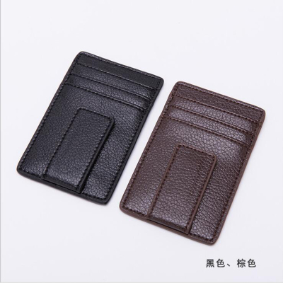 Foreign trade new anti-theft brush RFID dollar clip bank card package bus card cover for men and women