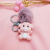 Cartoon pig doll hanging creative ornaments resin process quality male bag key chain hanging ornaments