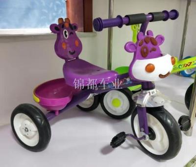 Cartoon new children's tricycle bicycle children's toy car