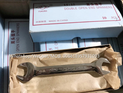 Shanghai open end spanner double end wrench