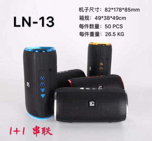 New LN-13 Mobile Phone Bluetooth Audio Outdoor Portable Subwoofer Wireless Speaker