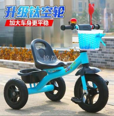 Children's tricycle pedals 1-3-5 light baby stroller for boys and girls