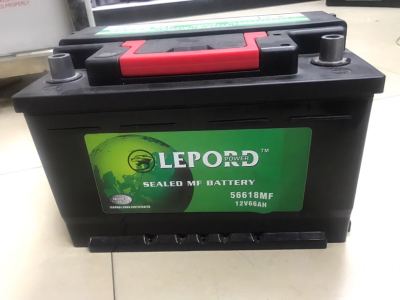 Auto battery maintenance-free battery red and green
