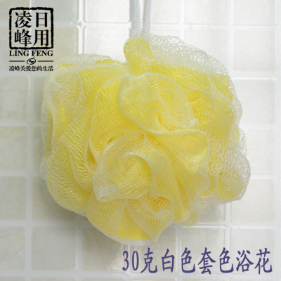 Hot sale bath ball/bath flower PE color bath ball plus 30g multi-color mixed batch super soft bath