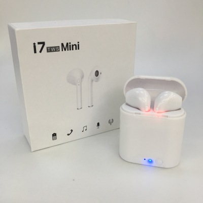 I7 mini wireless bluetooth headset true stereo TWS dual ears with charging bin movement in - ear headset