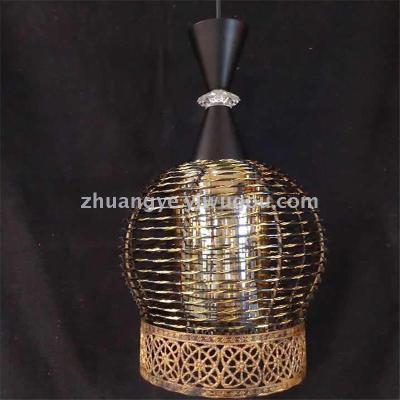 Rattan Pendant Light Ceiling Woven Fixture Wooden Hanging Lights Kitchen Island Lighting Rustic Wicker Farmhouse 51