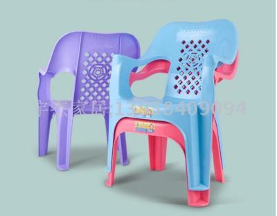 Thickened plastic chair back armchair home study chair stool leisure small dining chair adult children dual use plastic chair