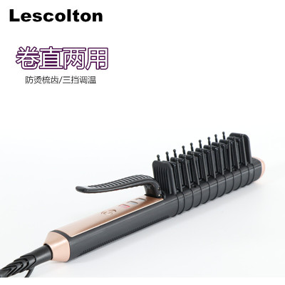 Lescauton manufacturers direct sale new electric splint straight hair comb does not damage the hair of ceramic hair tools