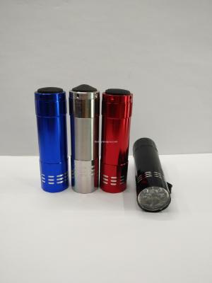 Hot aluminum alloy flashlight, 9 flashlight, LED flashlight, outdoor lighting