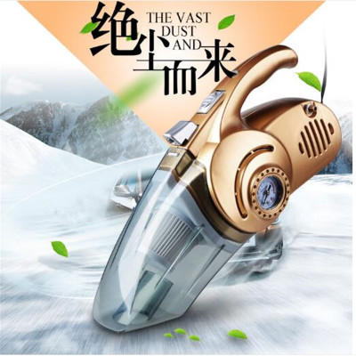 Vehicle-mounted multi-functional dry and wet dual-use portable four-in-one lighting inflation function vacuum cleaner