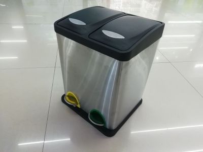 Quality classification trash can hotel trash can is suing trash can stainless steel leather case