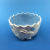 Creative ceramic household fruit bowl ceramic painting wave point candy bowl embossed rabbit ceramic candy bowl