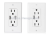 Direct us double USB charging wall socket American panel 5V/ 2.4a us standard socket with USB intelligent recognition