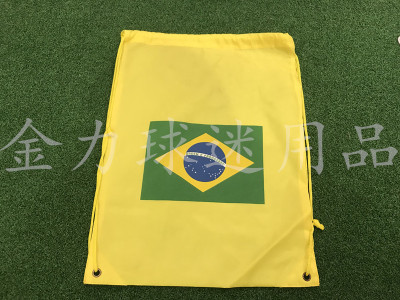 Brazilian backpack polyester backpack fan backpack flag backpack club fan bag