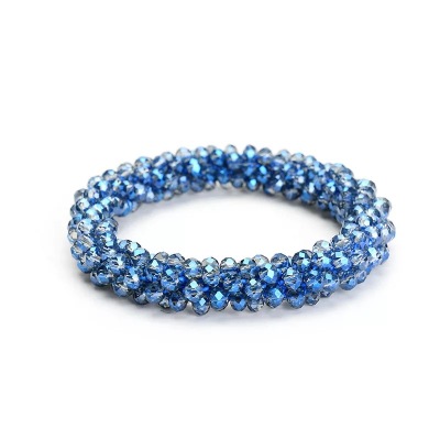 New original design diy crystal high-grade color elastic beads bracelet lady