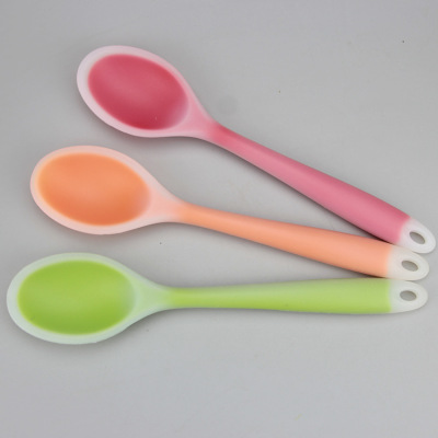 Silicone spoon children's spoon environmental spoon food-grade silicone spoon FDA standard